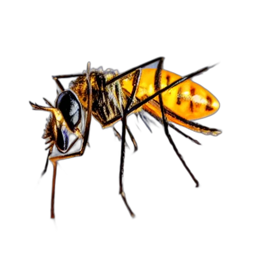 animal, creature, food, weapon, 3d render, photorealistic, concept art, mosquito transparent PNG cut-out