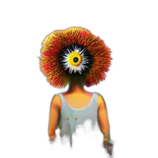 flower, crown, hair, mask transparent PNG cut-out