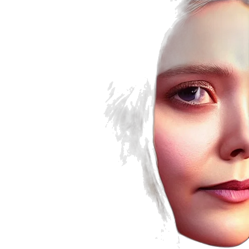 face, robot, mask, photorealistic transparent PNG cut-out