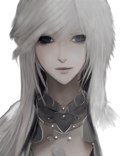 face, mask, staff, hair, fantasy art, concept art, anime, photorealistic transparent PNG cut-out