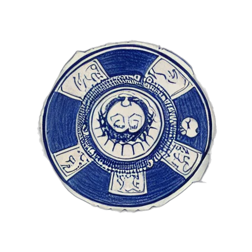 jewelry, staff, crown, blue, white, drawing, seal, naiad transparent PNG cut-out