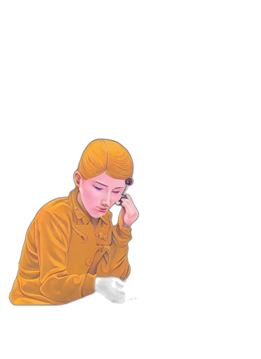 hat, jacket, face, staff transparent PNG cut-out