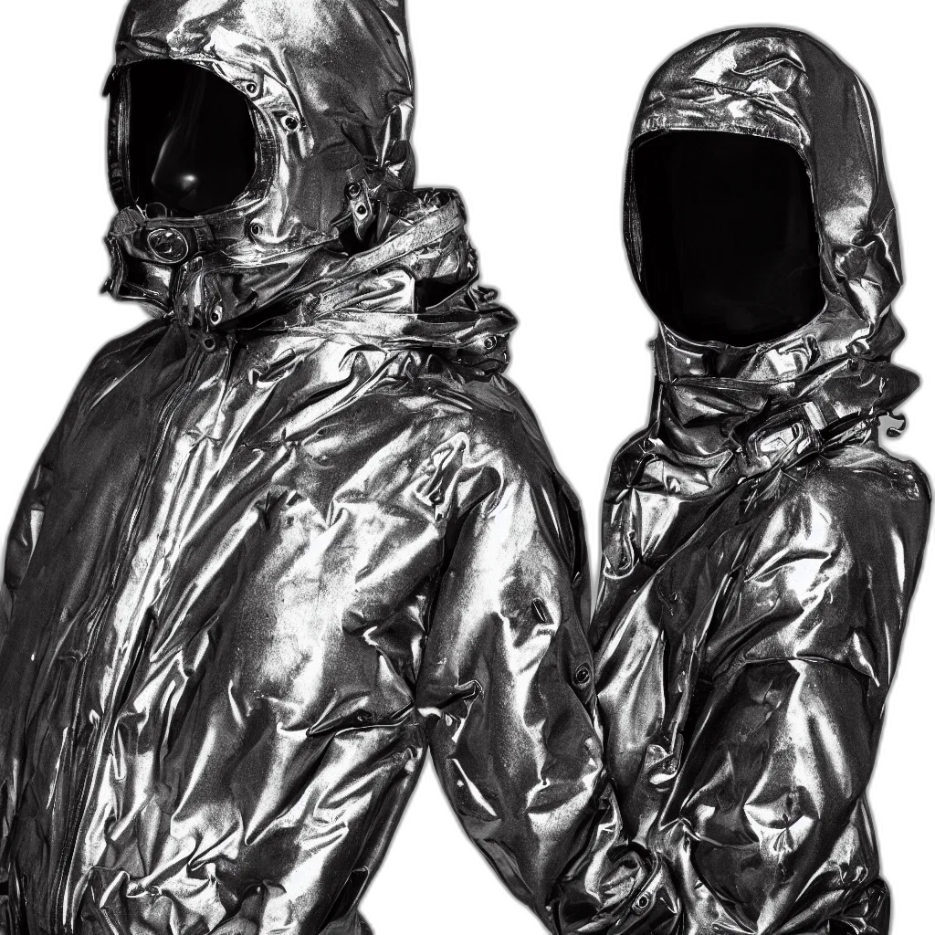 jacket, mask, outer space, wet transparent PNG cut-out