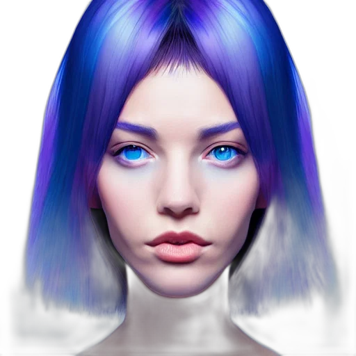 face, hair, robot, jewelry transparent PNG cut-out
