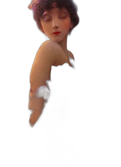 creature, dress, face, hair transparent PNG cut-out