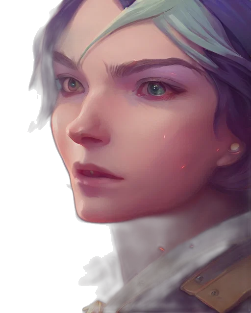 face, crown, robot, jewelry, fantasy art, photorealistic, concept art, oil painting transparent PNG cut-out