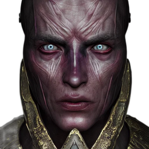 face, mask, creature, concept art transparent PNG cut-out