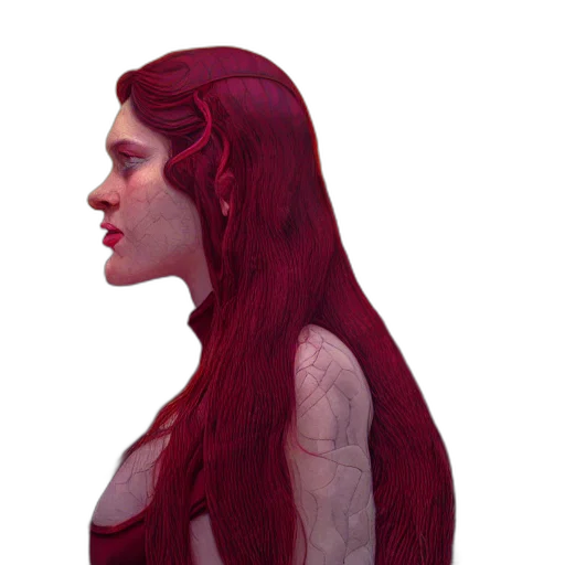face, hair, crown, dress transparent PNG cut-out
