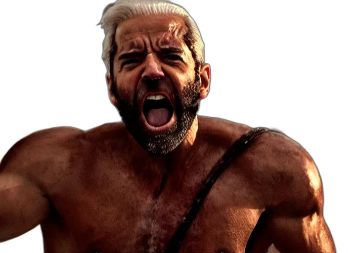 cinematic, film, still, joe, biden, leonidas, shouting, movie transparent PNG cut-out