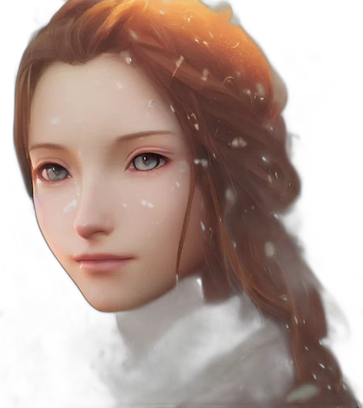 face, robot, crown, photorealistic transparent PNG cut-out