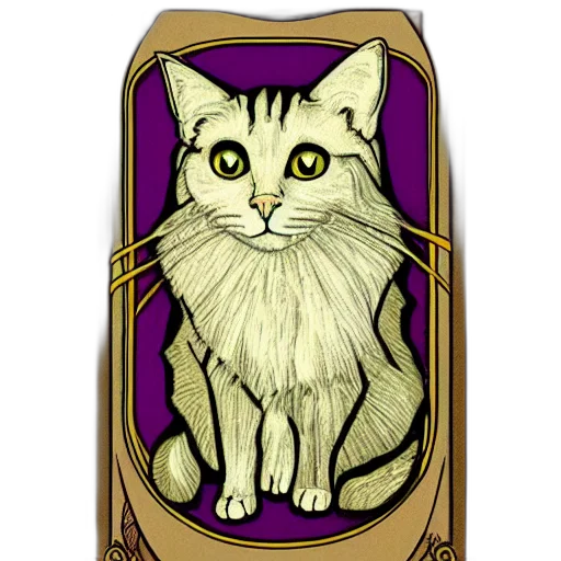 staff, animal, fantasy art, concept art, pixel art, cartoon, cat, portrait transparent PNG cut-out