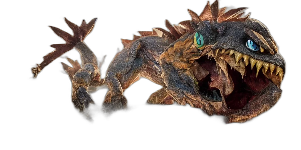 dragon, creature, animal, 3d render transparent PNG cut-out