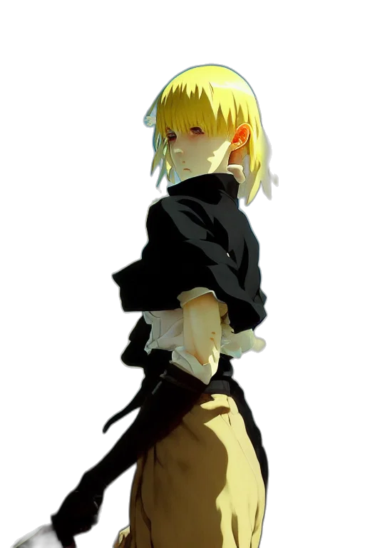 staff, jacket, dress, sword transparent PNG cut-out