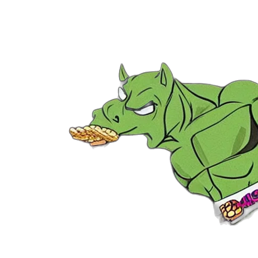dragon, food, animal, concept art, cartoon, comic book art, pixel art, hulk transparent PNG cut-out