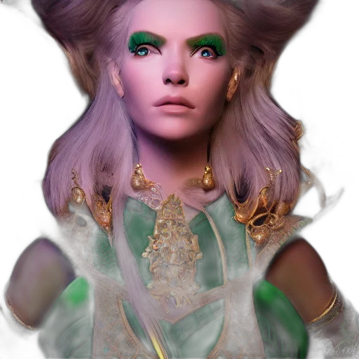 face, mask, crown, hair transparent PNG cut-out