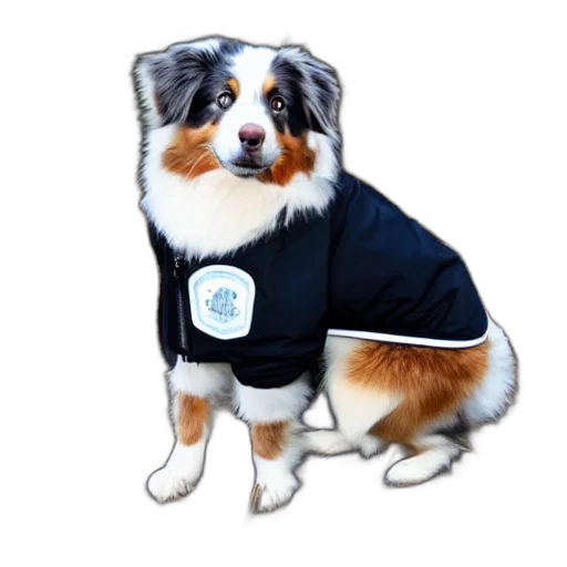 jacket, animal, staff, australian, shepherd, techwear transparent PNG cut-out
