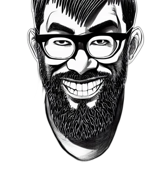 face, staff, cartoon, comic book art transparent PNG cut-out