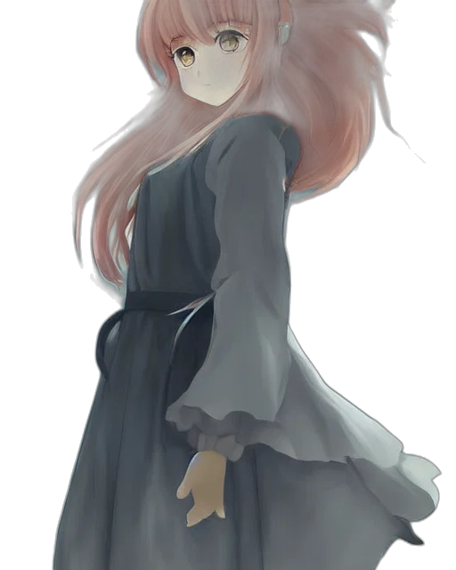 dress, staff, jacket, face, anime, watercolor, concept art, pixel art transparent PNG cut-out