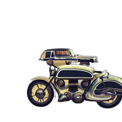 car, concept art, photorealistic, 3d render, watercolor, earth tones, golden, parked transparent PNG cut-out