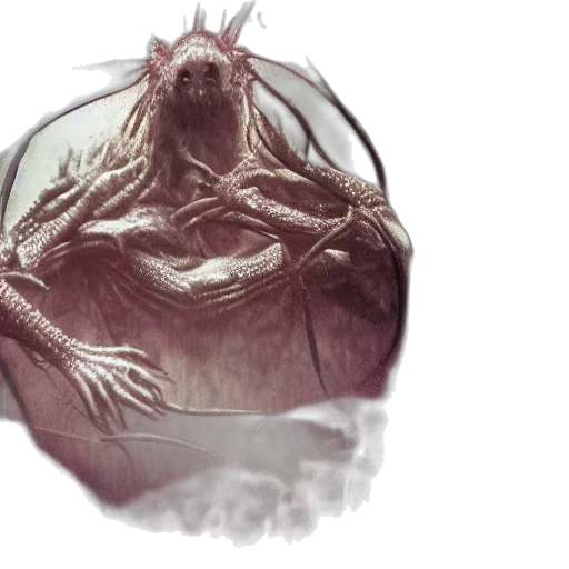 creature, mask, dragon, hair transparent PNG cut-out