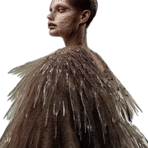 hair, dress, jacket, creature, concept art, photorealistic, fantasy art, cyberpunk transparent PNG cut-out