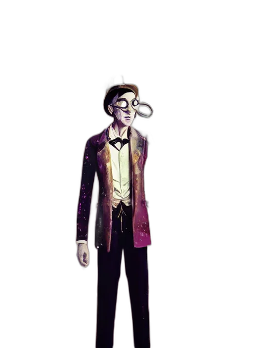 staff, jacket, mask, hat transparent PNG cut-out