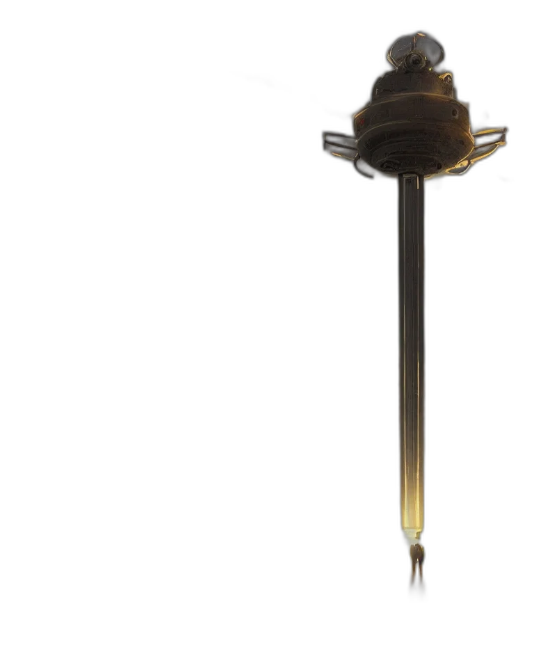 sword, staff, weapon, hat, 3d render, concept art, photorealistic, wide transparent PNG cut-out