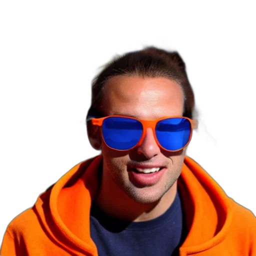 face, mask, jacket, staff transparent PNG cut-out