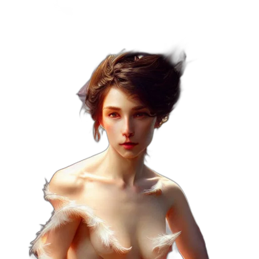 dress, crown, face, hair transparent PNG cut-out