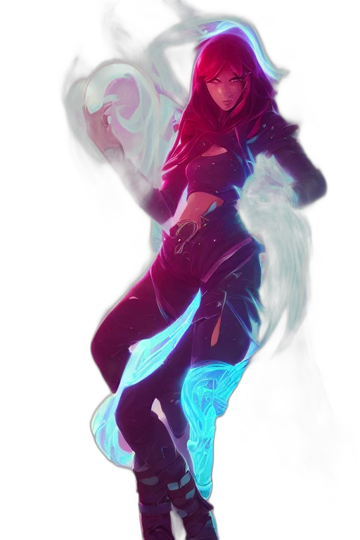 jacket, dragon, sword, staff, concept art, fantasy art, cyberpunk, comic book art transparent PNG cut-out