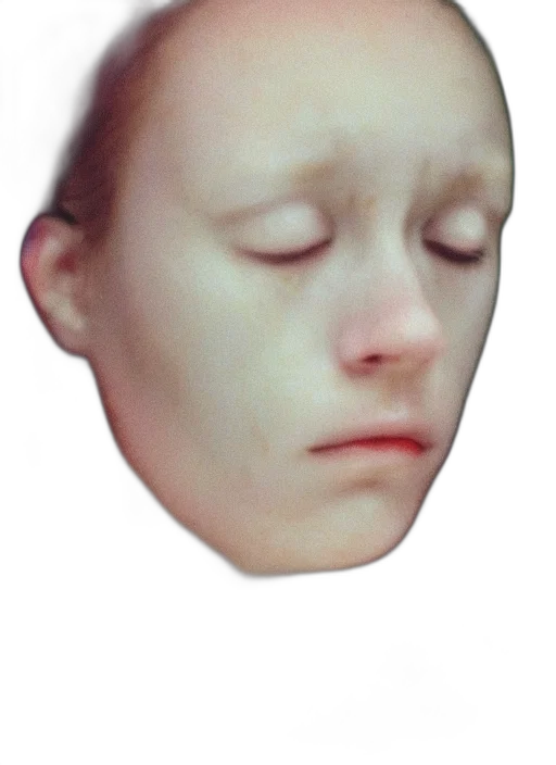 face, mask, robot, creature, photorealistic, 3d render, concept art, vaporwave transparent PNG cut-out