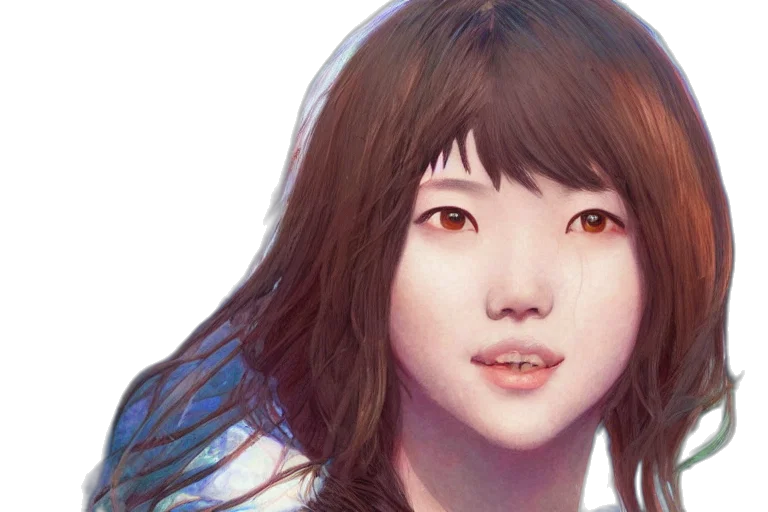face, robot, creature, photorealistic, fantasy art, oil painting, concept art, pastel transparent PNG cut-out