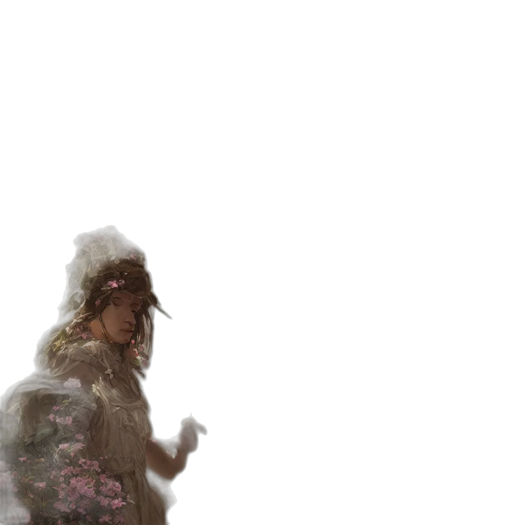 jacket, hat, sword, dress transparent PNG cut-out