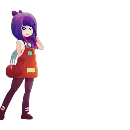 dress, robot, staff, anime, concept art, 3d render, pixel art, outer space transparent PNG cut-out