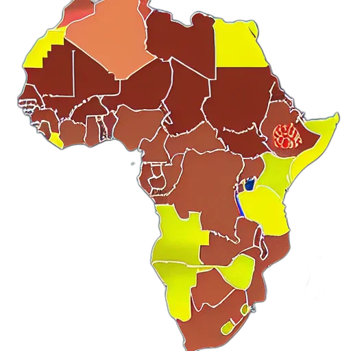 red, africa, county, hdi transparent PNG cut-out