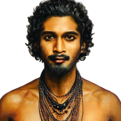 face, jewelry, staff, hair transparent PNG cut-out