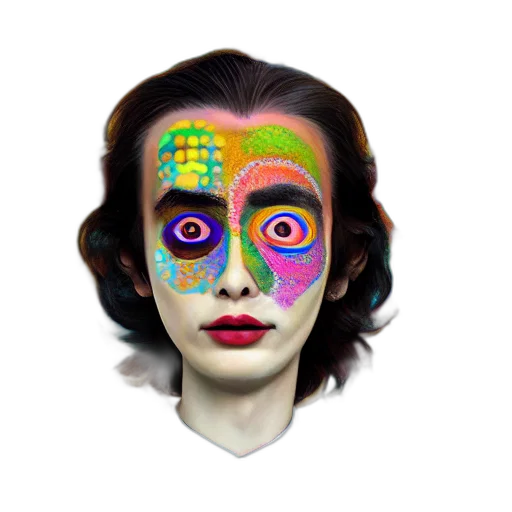 mask, face, robot, creature transparent PNG cut-out