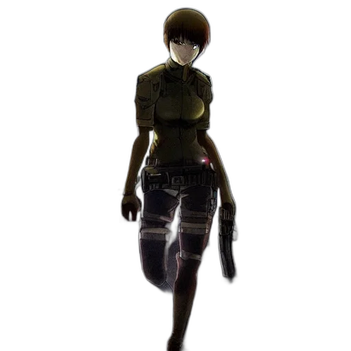 robot, staff, jacket, dress, concept art, cyberpunk, 3d render, pixel art transparent PNG cut-out