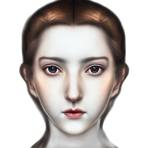 face, mask, robot, crown, photorealistic, 3d render, concept art, oil painting transparent PNG cut-out