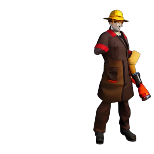 staff, weapon, robot, hat, concept art, 3d render, pixel art, fantasy art transparent PNG cut-out
