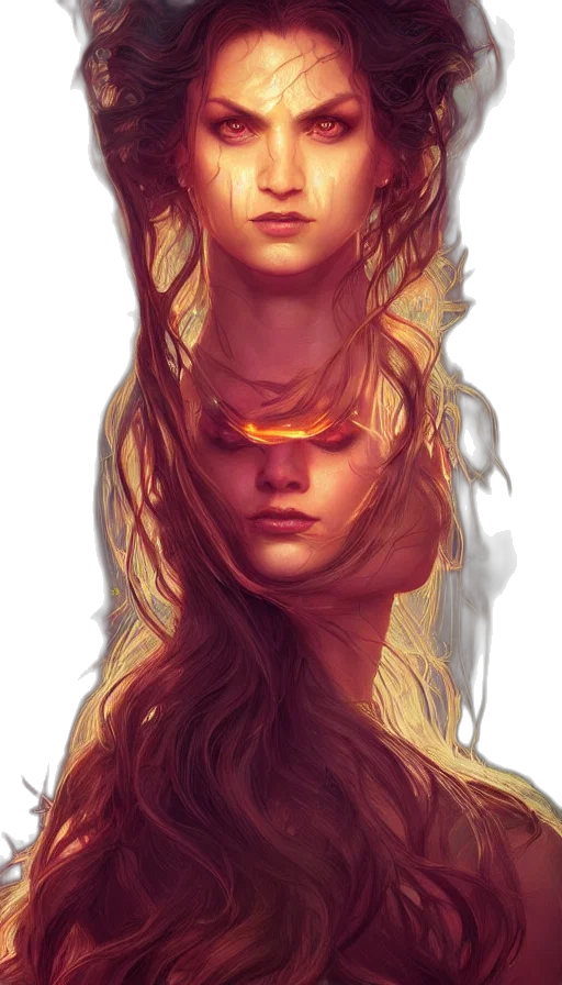 face, mask, crown, hair transparent PNG cut-out