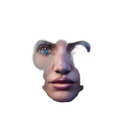 face, mask, creature, robot transparent PNG cut-out