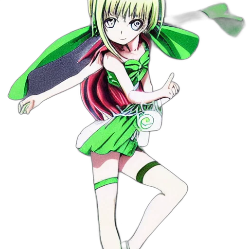 staff, weapon, sword, anime, cartoon, concept art, fantasy art, green transparent PNG cut-out