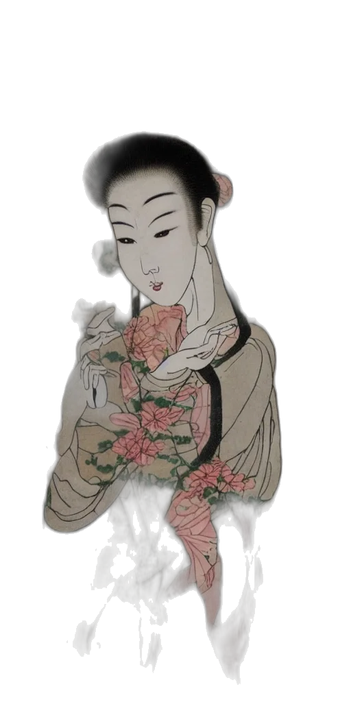flower, mask, jewelry, dress, photorealistic, anime, concept art, fantasy art transparent PNG cut-out