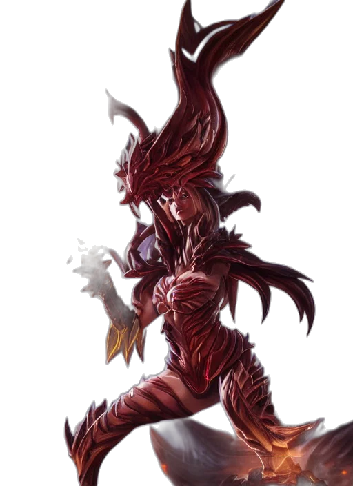 dragon, creature, staff, weapon transparent PNG cut-out