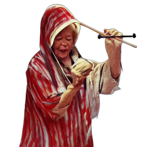 staff, umbrella, weapon, jacket transparent PNG cut-out