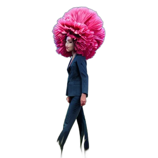 hat, umbrella, hair, jacket transparent PNG cut-out