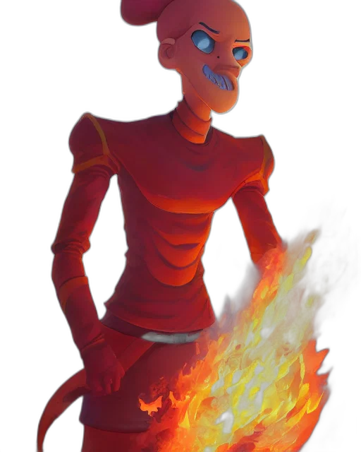 robot, mask, creature, staff, concept art, fantasy art, comic book art, 3d render transparent PNG cut-out