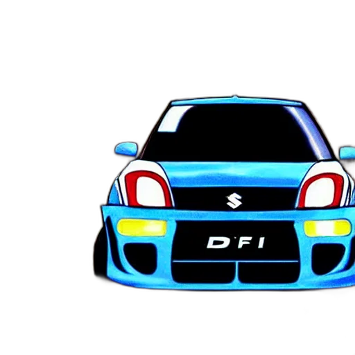 car, 3d render, cartoon, pixel art transparent PNG cut-out