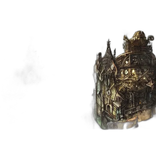crown, bottle, concept art, fantasy art transparent PNG cut-out